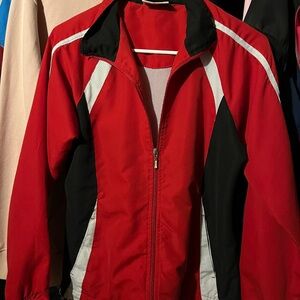 Women's Red and Black Ski Jacket